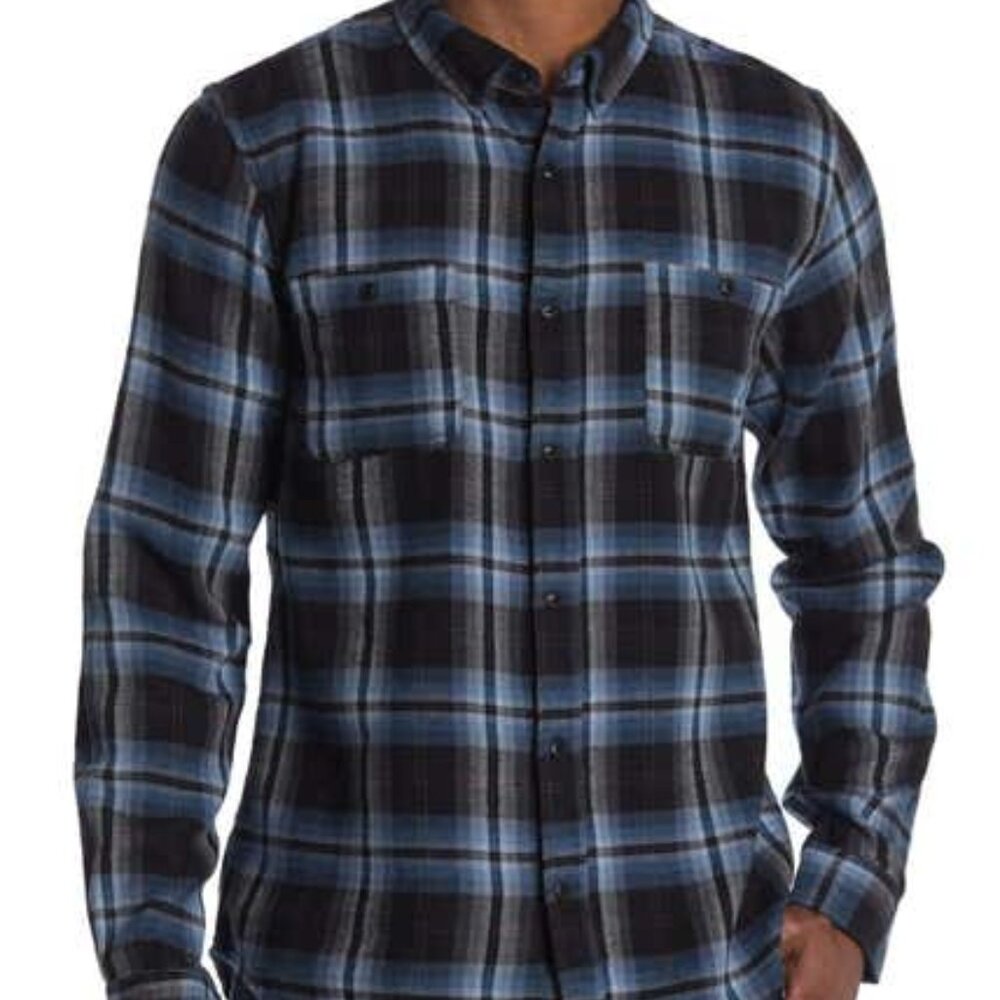 Ezekiel montery woven dark blue flannel